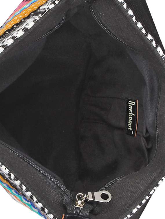 multi colored cotton sling bag - 15421002 -  Standard Image - 2