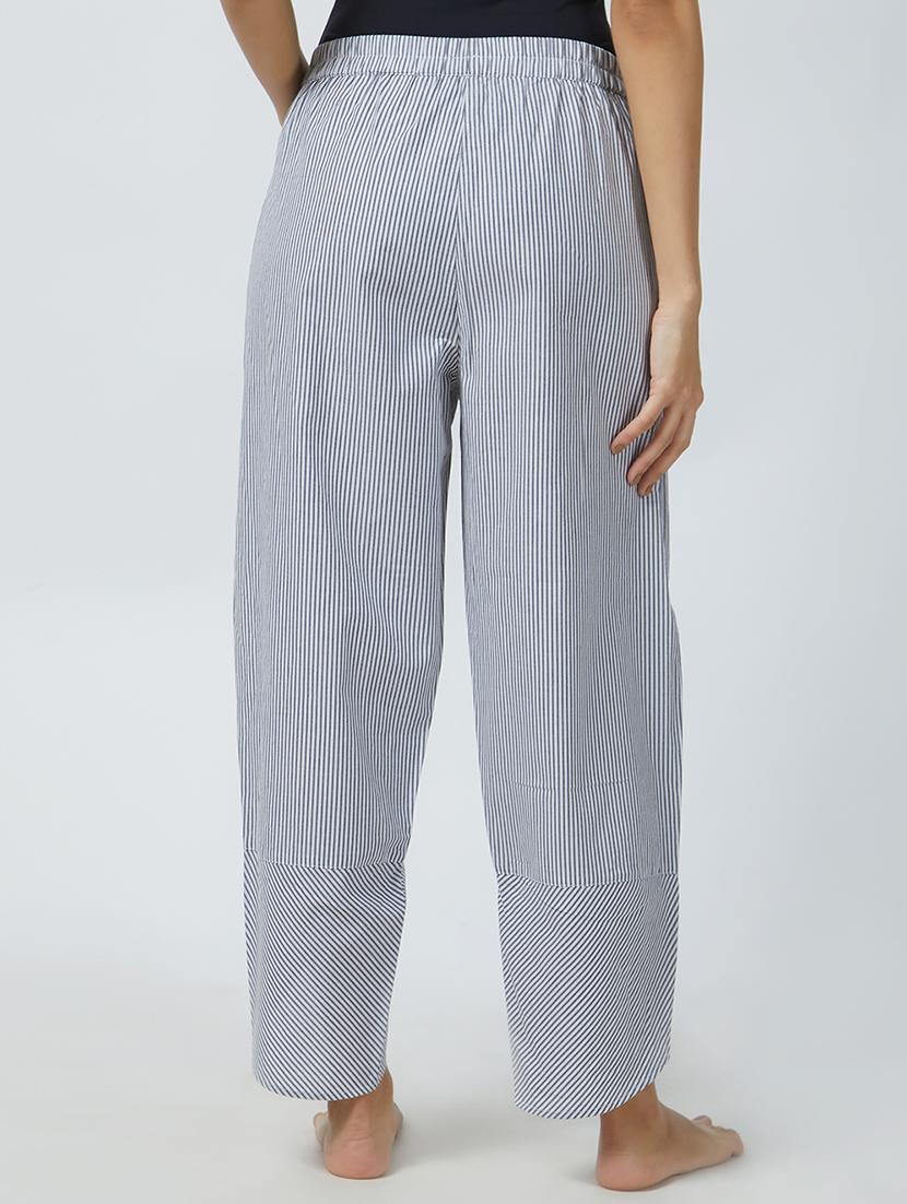 overlap hem striped pajama - 15427103 - Standard Image - 2