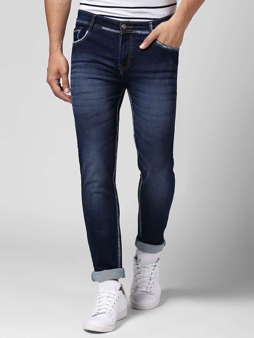 mens slim fit plain jeans