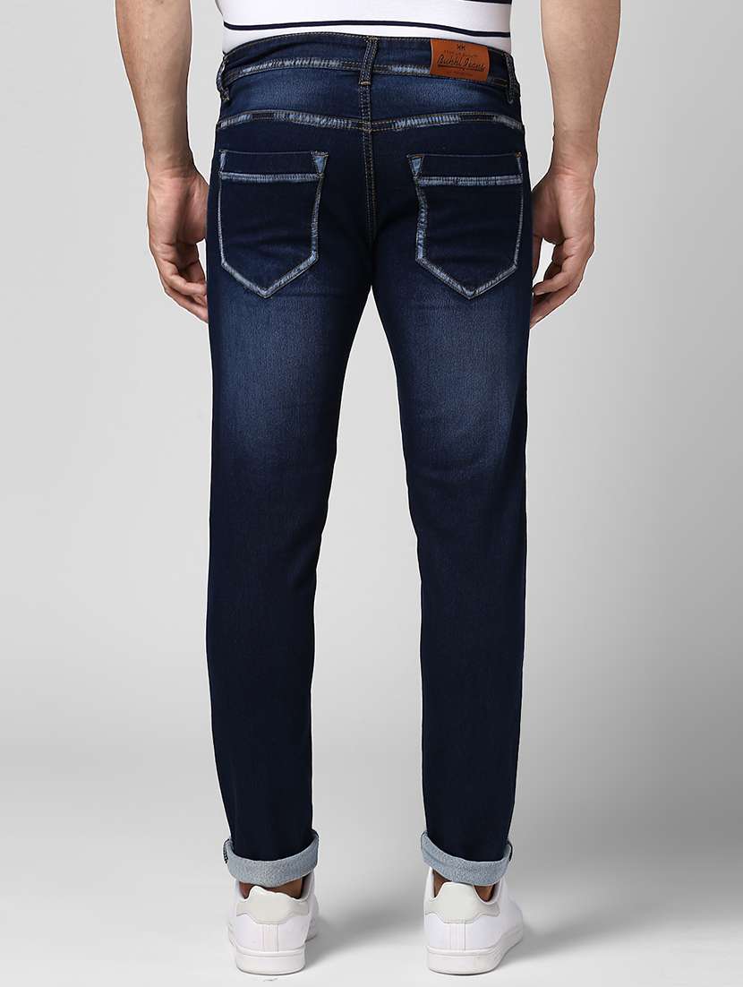 mens slim fit plain jeans - 15428381 - Standard Image - 2