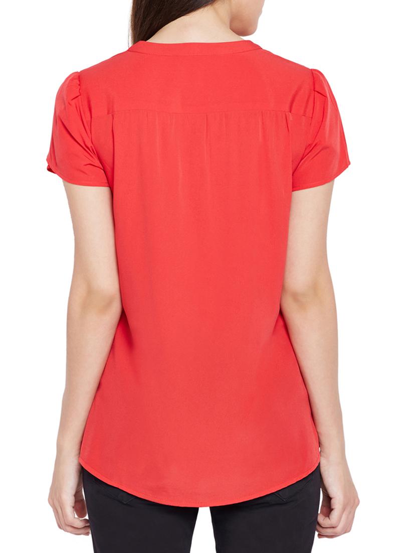 tulip sleeved pin tucks detail top - 15431282 - Standard Image - 2