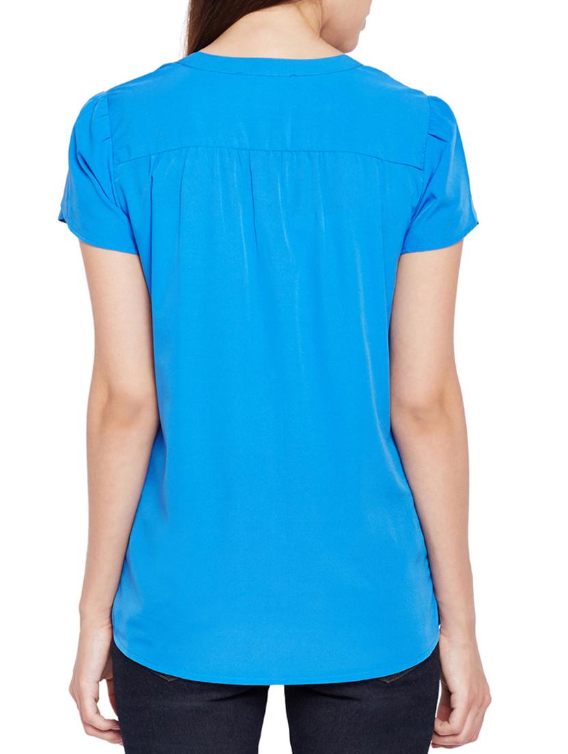 tulip sleeved pin tucks detail top - 15431283 - Standard Image - 2