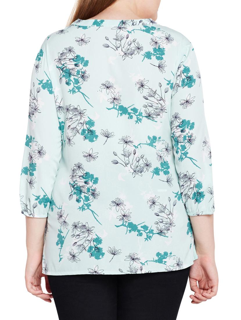 floral pleated front plus top - 15431307 - Standard Image - 2