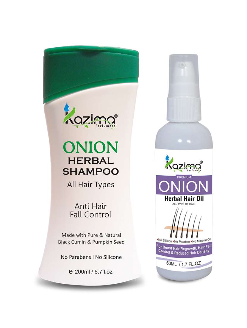 kazima onion herbal hair oil  &  shampoo  
