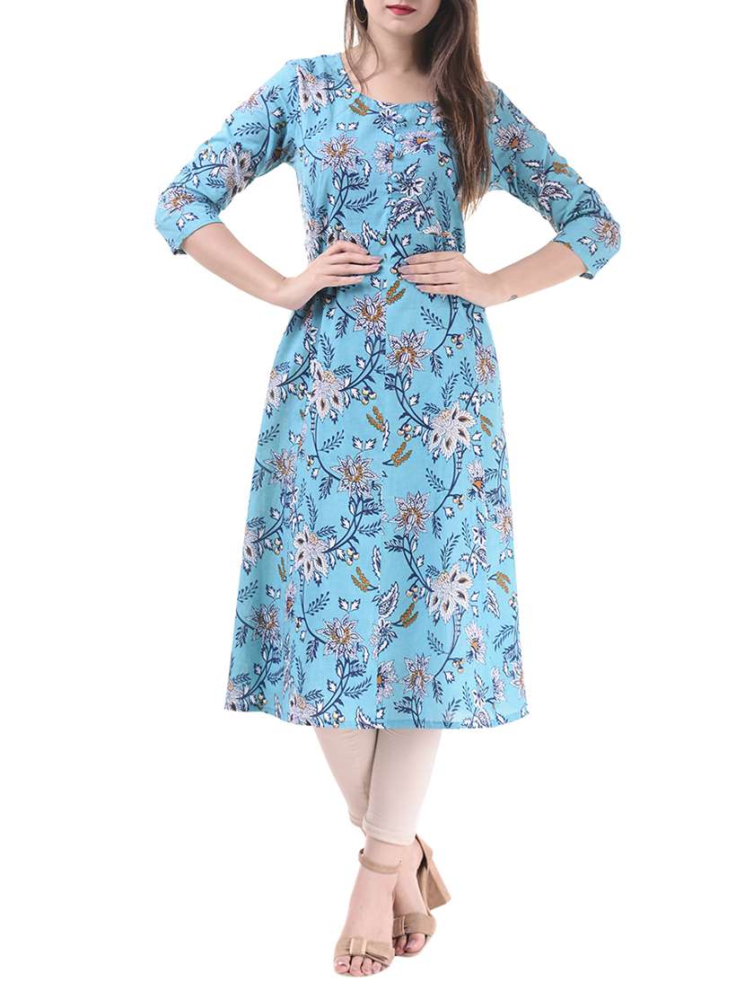 anarkali printed kurta