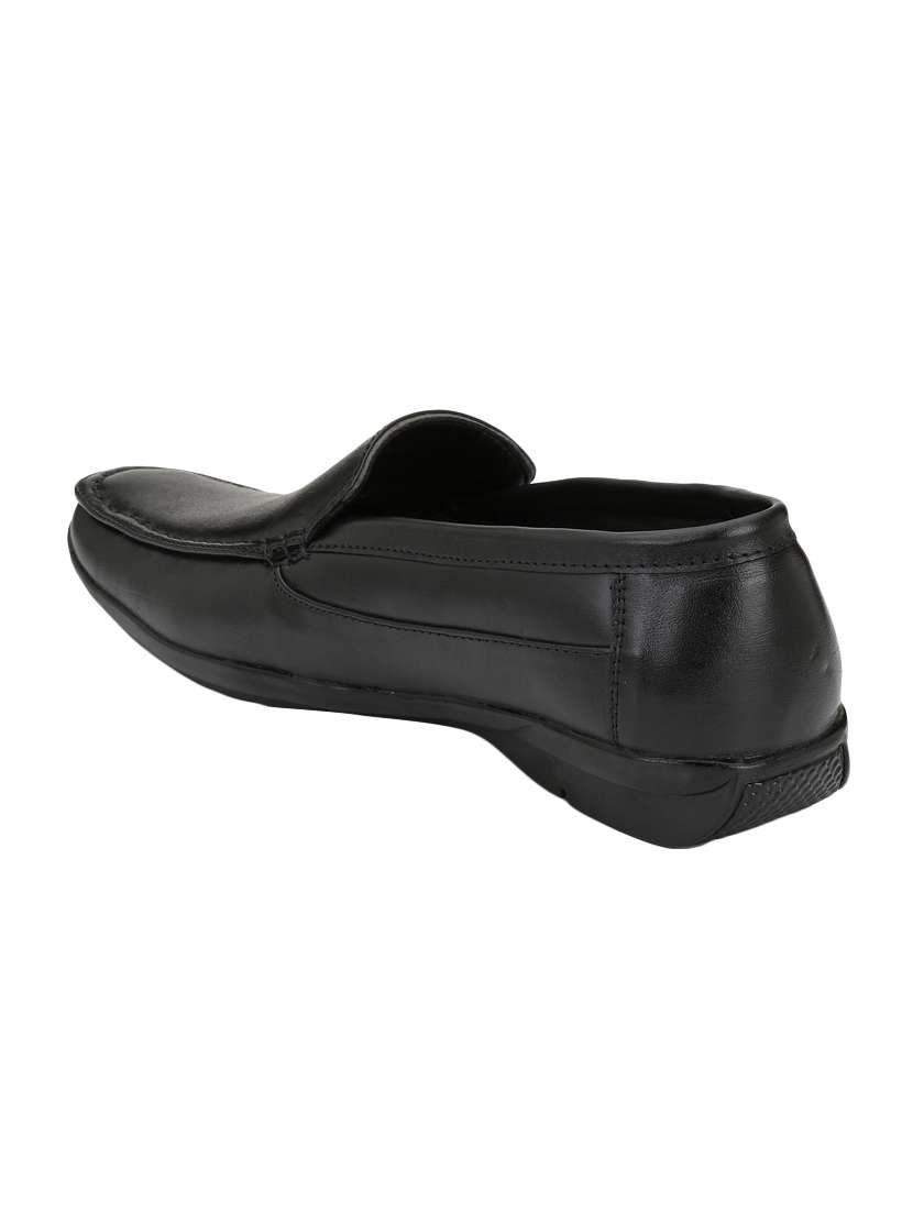 black leather formal slip ons - 15436974 -  Standard Image - 2