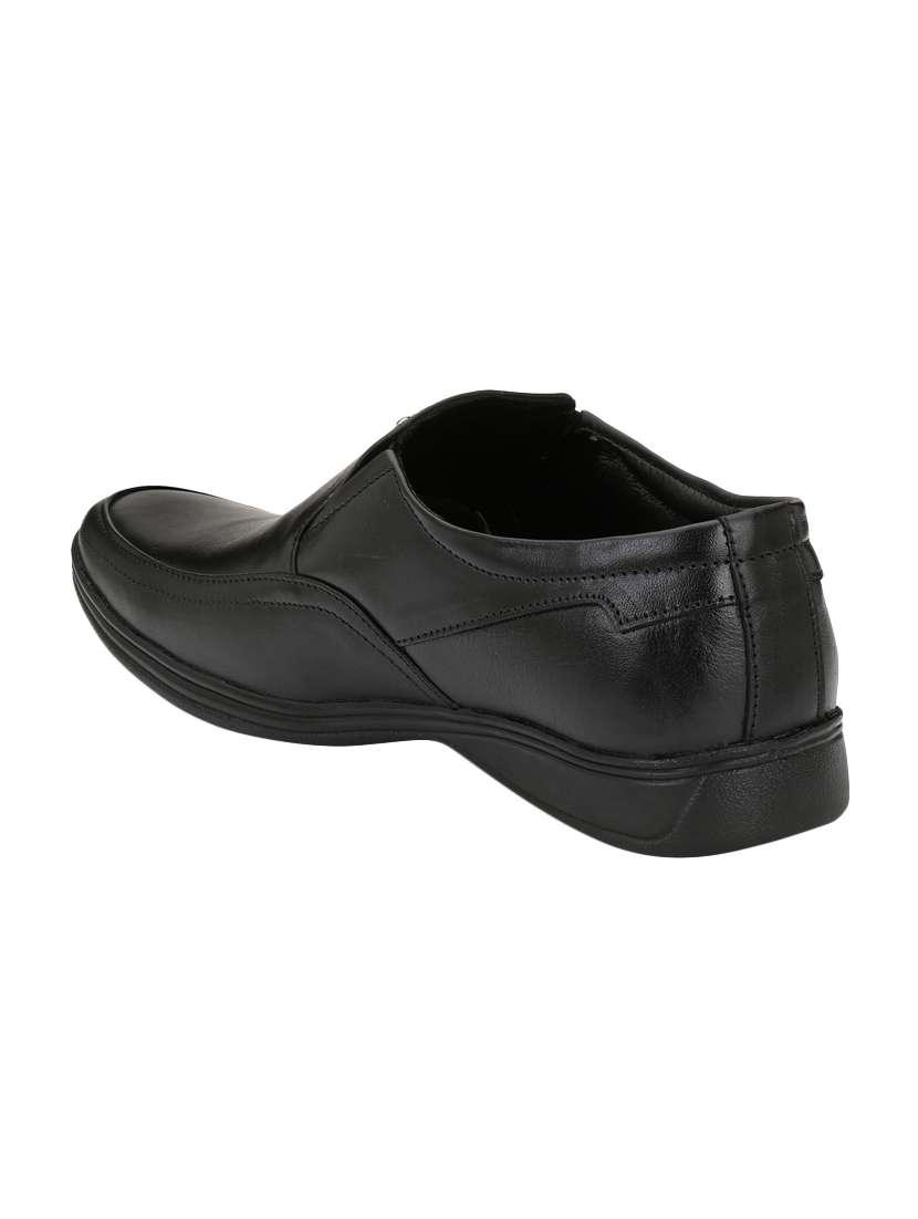black leather formal slip ons - 15436976 -  Standard Image - 2