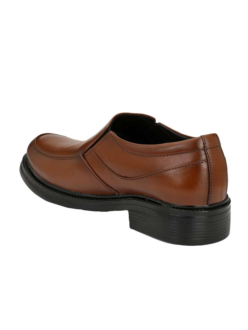 brown leather formal slip ons - 15436987 -  Standard Image - 2