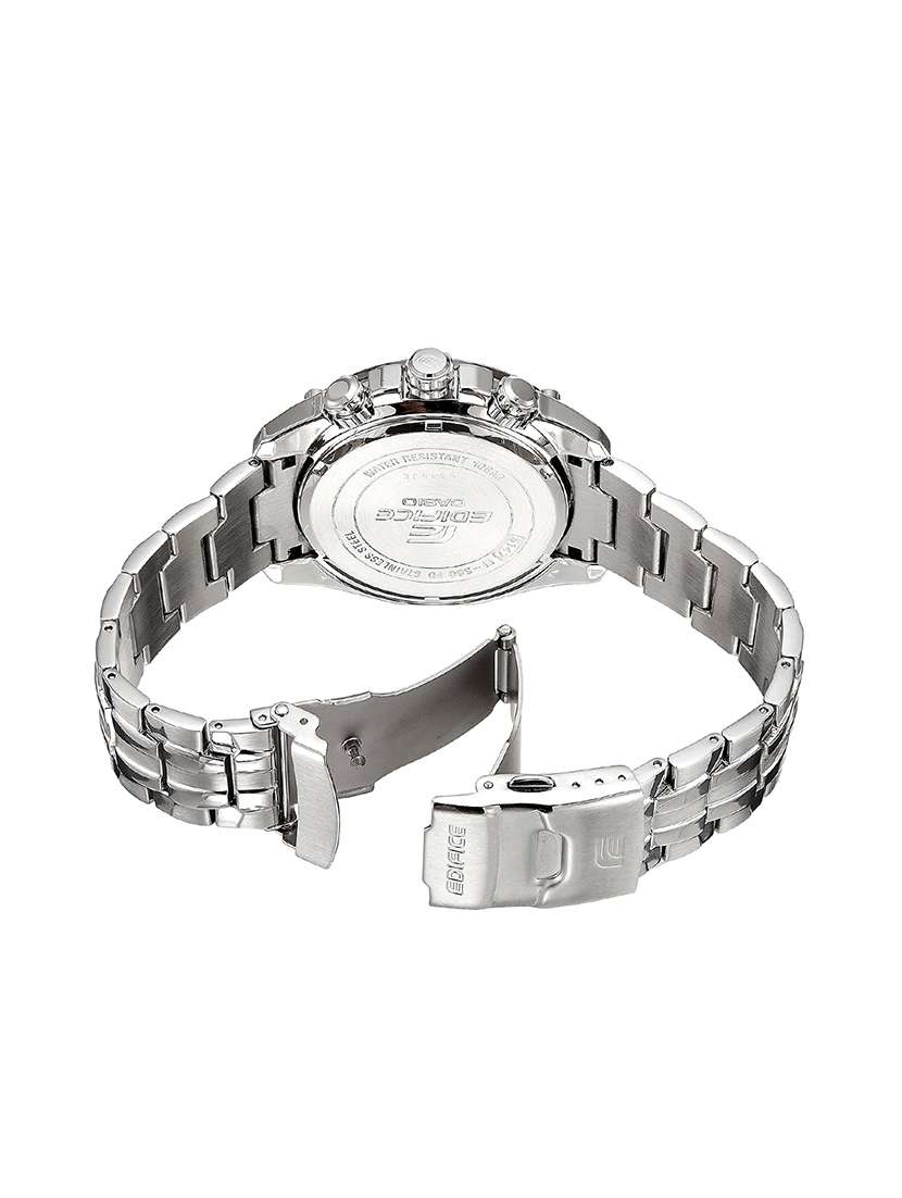 casio edifice chronograph white dial men's watch ef-550d-7avdf (ed391)