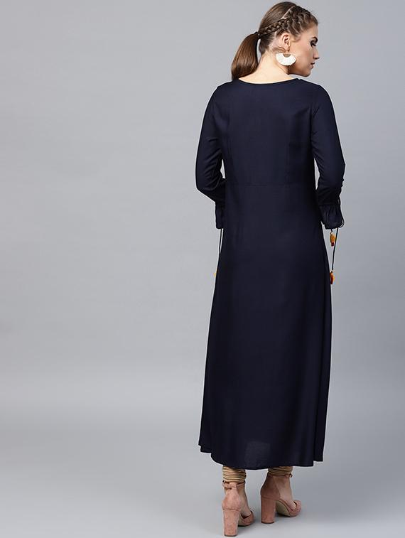 embellished a-line kurta - 15440542 - Standard Image - 2