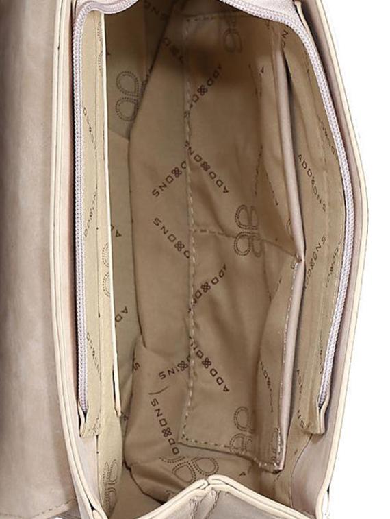 beige leatherette (pu) handbag - 15441526 - Standard Image - 2