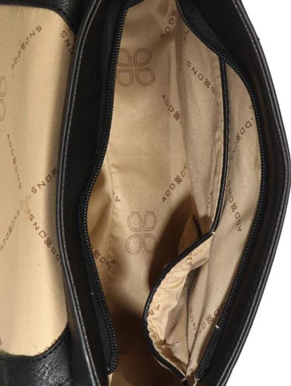 black leatherette (pu) sling bag - 15441603 - Standard Image - 2