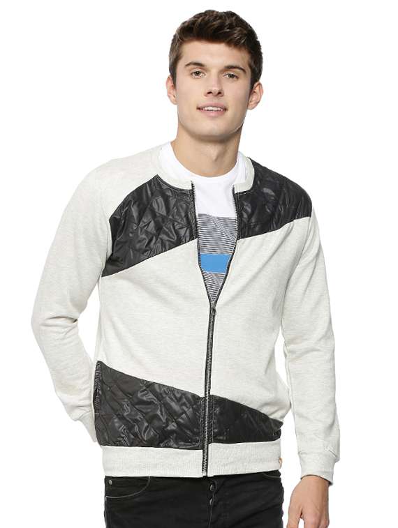 white cotton casual jacket