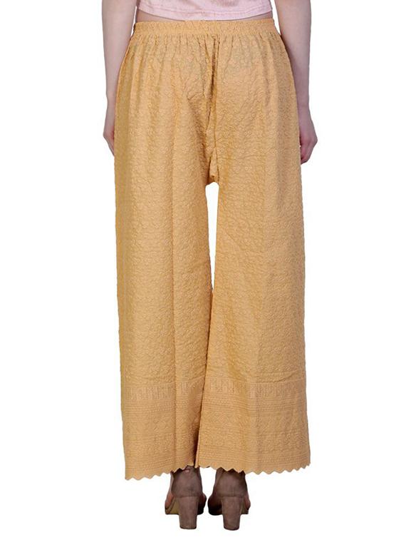 chikankari straight palazzo - 15444957 - Standard Image - 2
