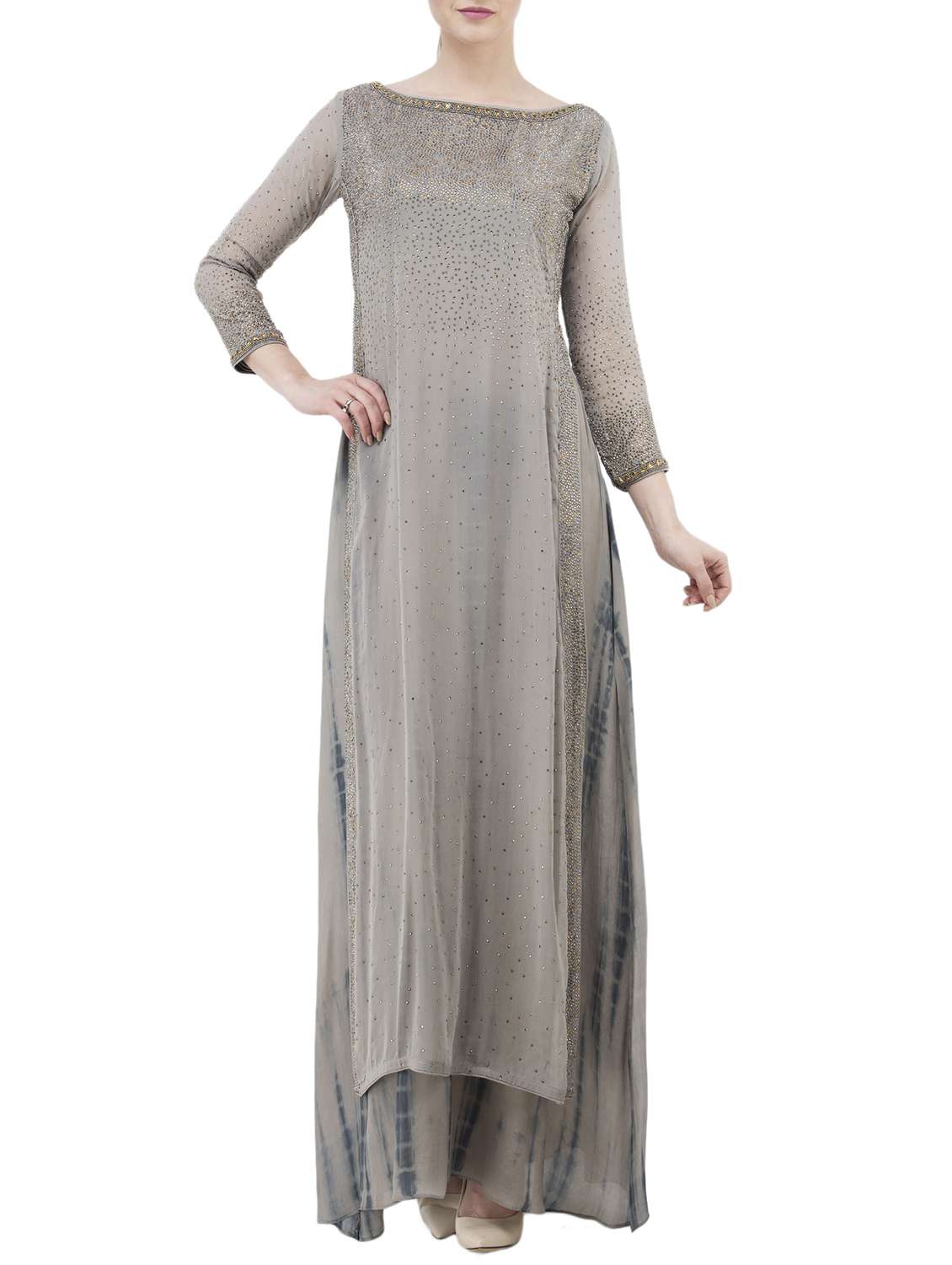 layered embellished kurta