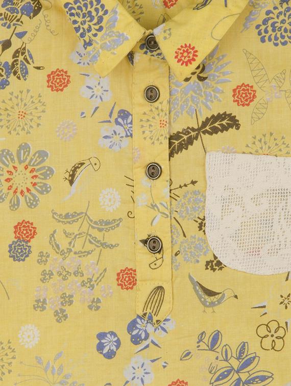 yellow cotton top - 15449697 - Standard Image - 2