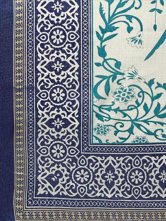 purple khadi dupatta - 15454544 -  Standard Image - 2