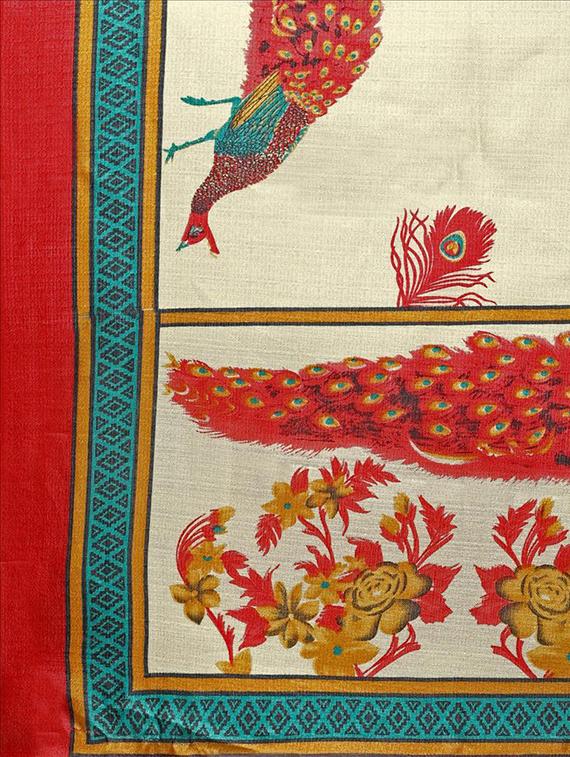 red khadi dupatta - 15454558 - Standard Image - 2