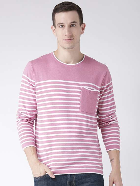 pink cotton pullover