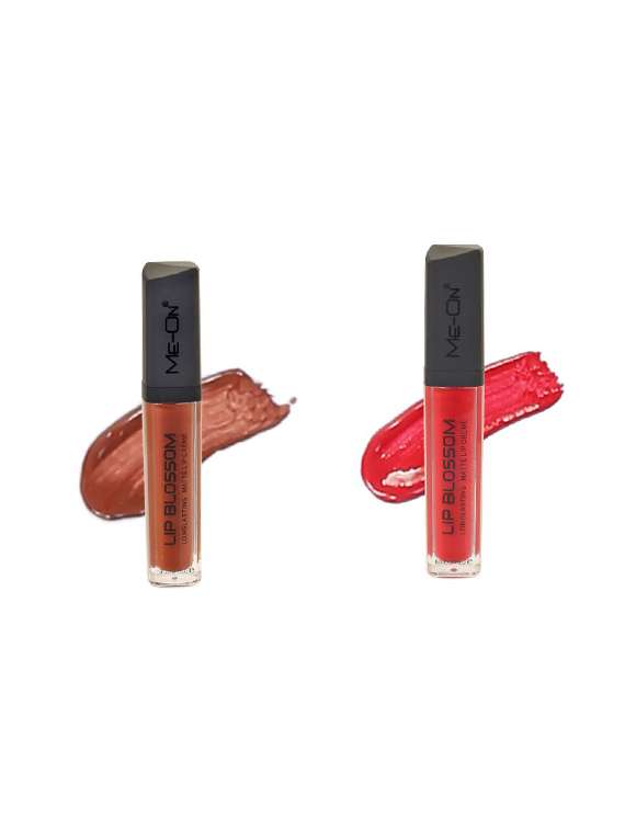 me-on lip combo of 2 blossom long lasting lip crème(sh18 n 2)