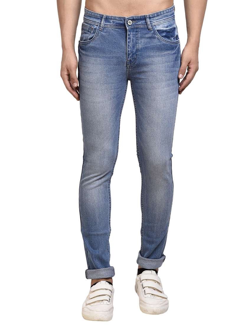 blue denim washed jeans