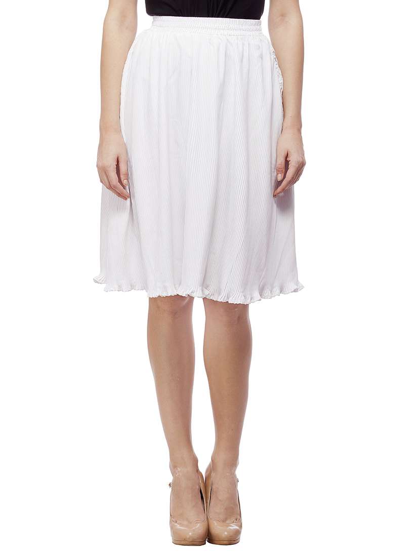 mid waist pleated skirt