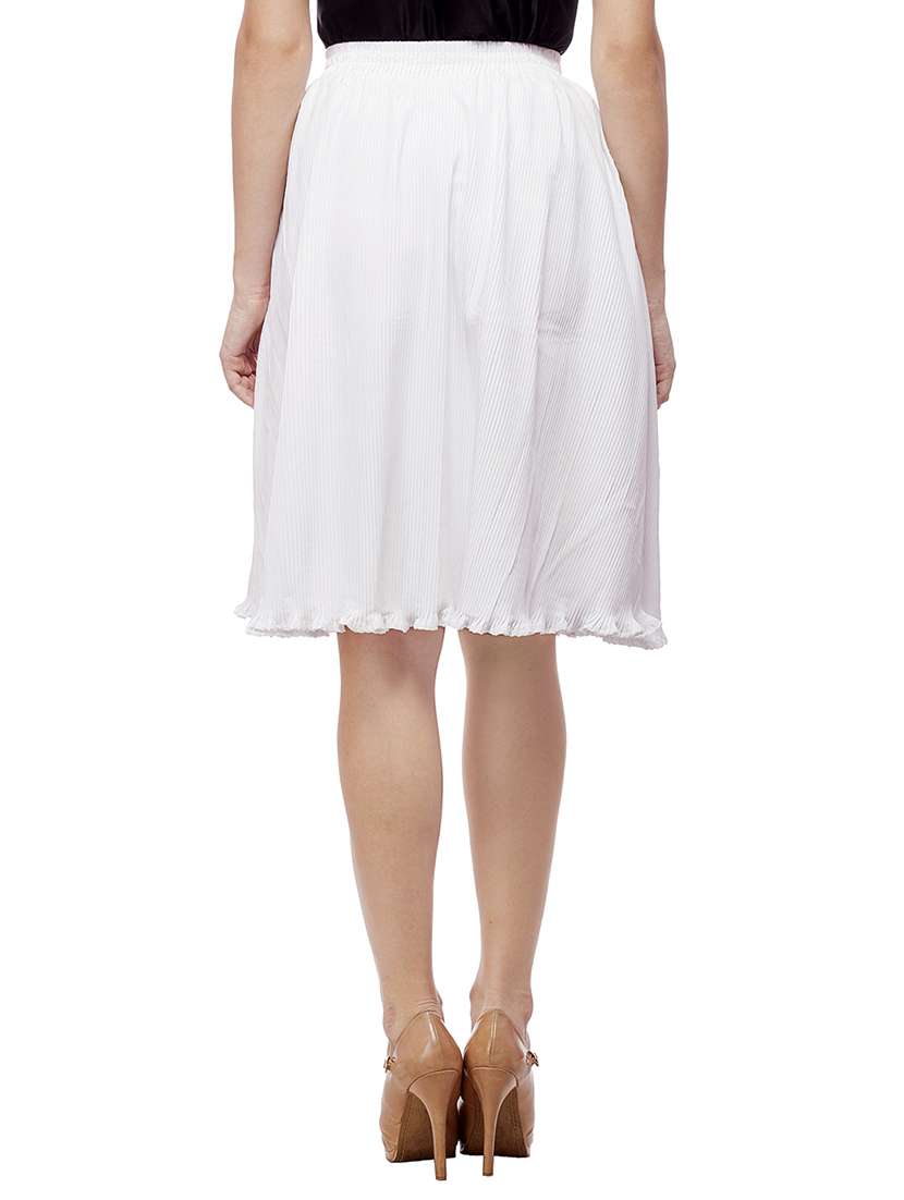 mid waist pleated skirt - 15460739 - Standard Image - 2