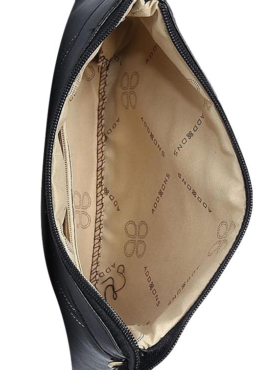 black leatherette (pu) regular pouch - 15461327 - Standard Image - 2