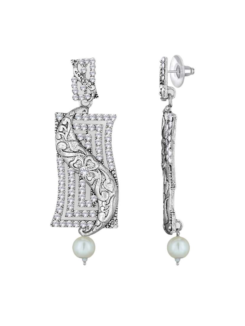 silver stone stone earrings - 15464646 -  Standard Image - 2