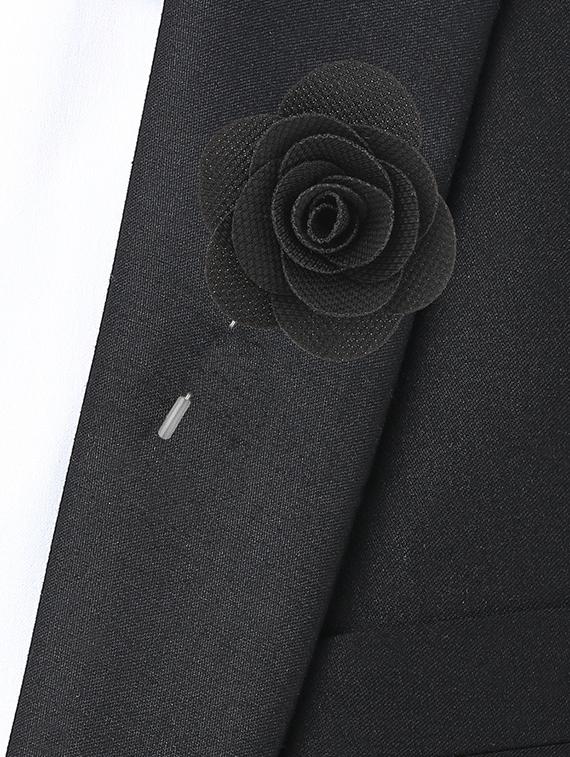 black micro fibre lapelpin - 15465948 - Standard Image - 2