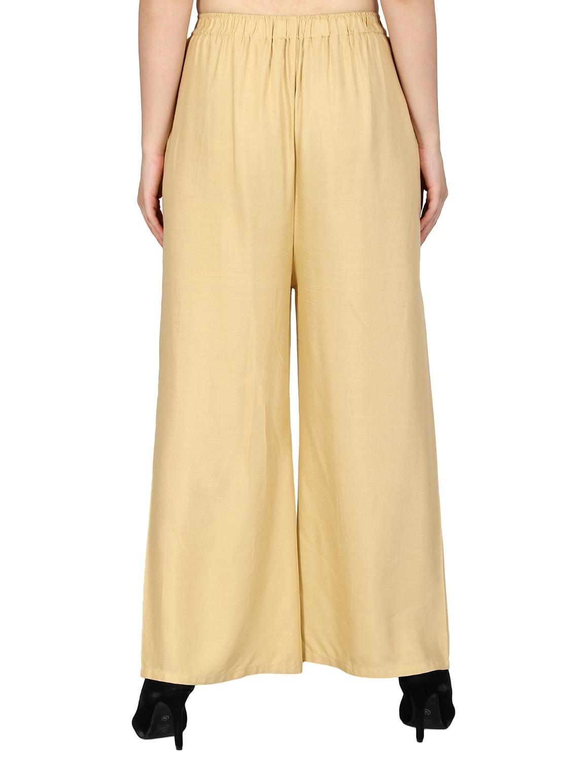 high waist straight palazzo - 15466495 - Standard Image - 2