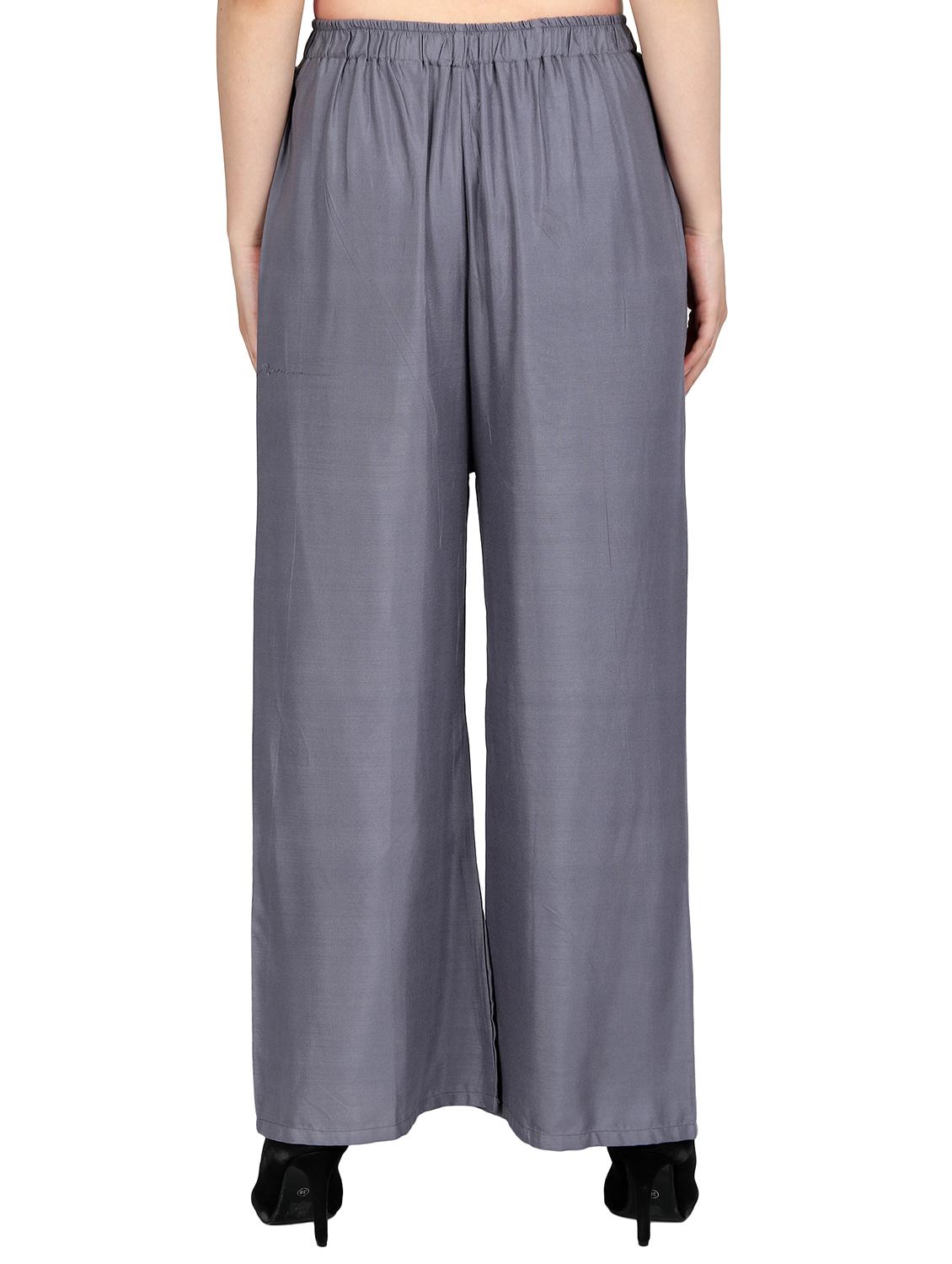 high waist straight palazzo - 15466496 - Standard Image - 2