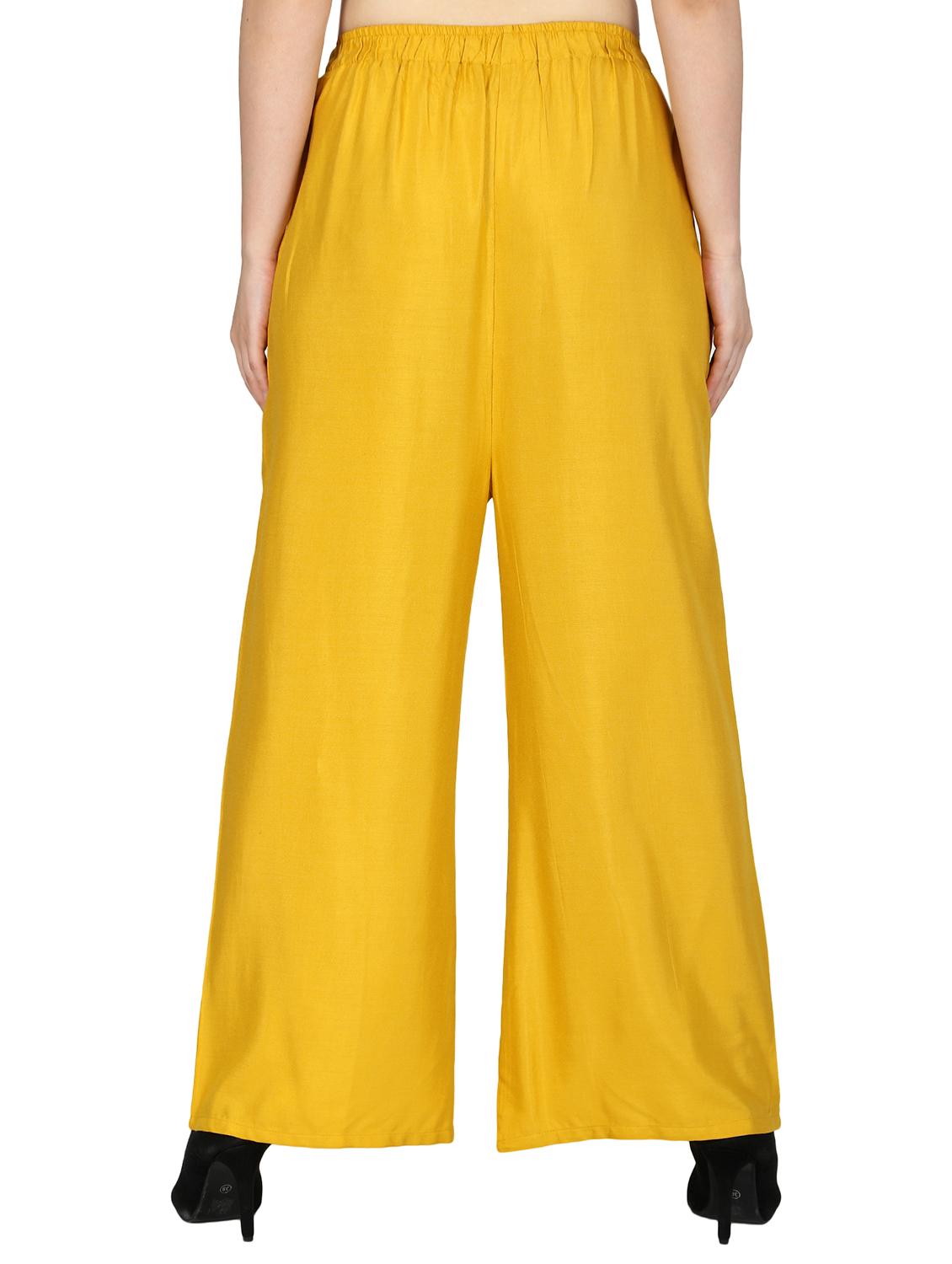 high waist straight palazzo - 15466498 - Standard Image - 2