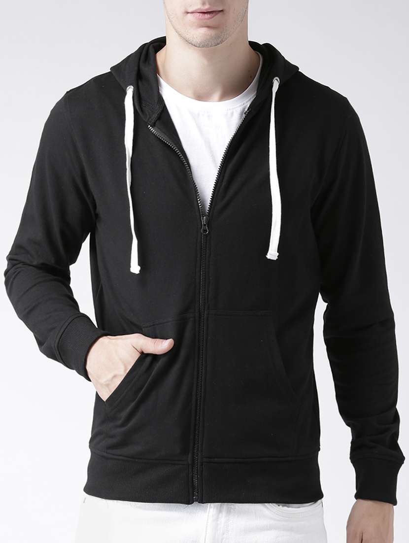 black solid sweatshirt
