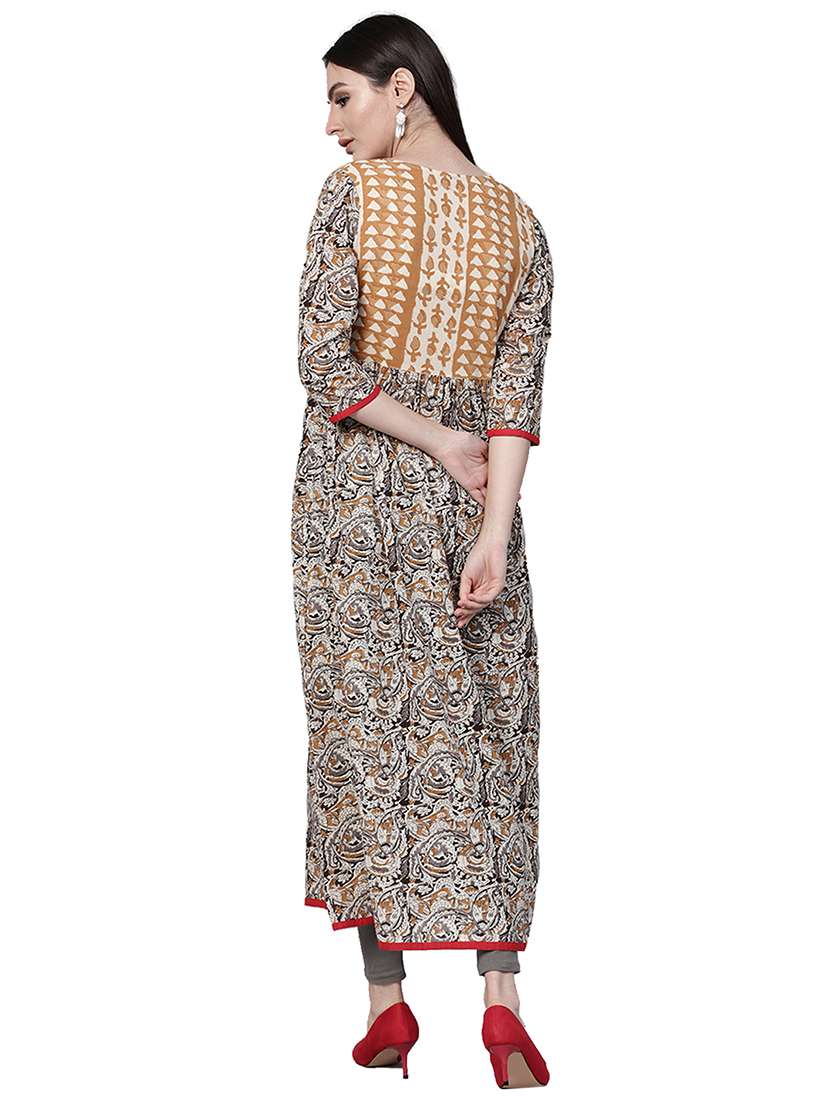 flared printed kurta - 15468436 - Standard Image - 2