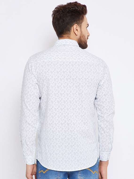 white cotton casual shirt - 15473214 -  Standard Image - 2