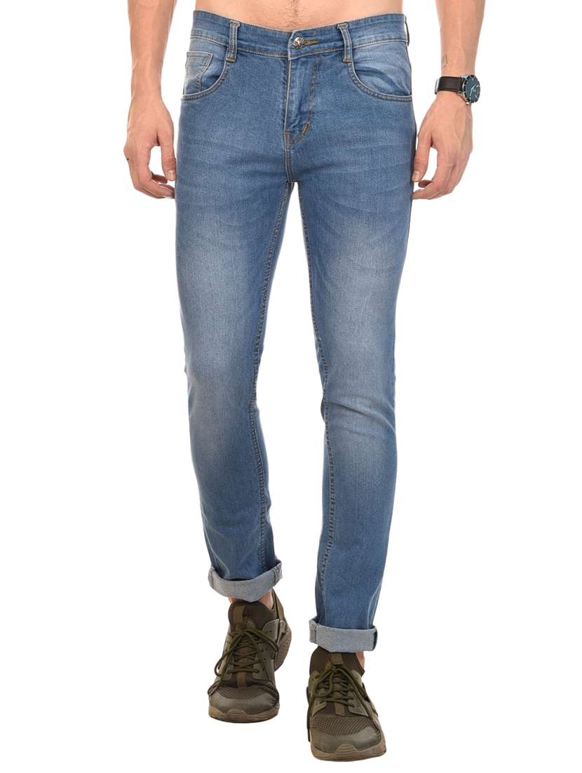 mens slim fit plain jeans