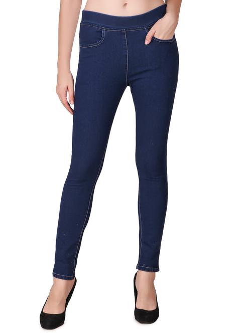 mid waist denim jegging - 15473869 - Standard Image - 0