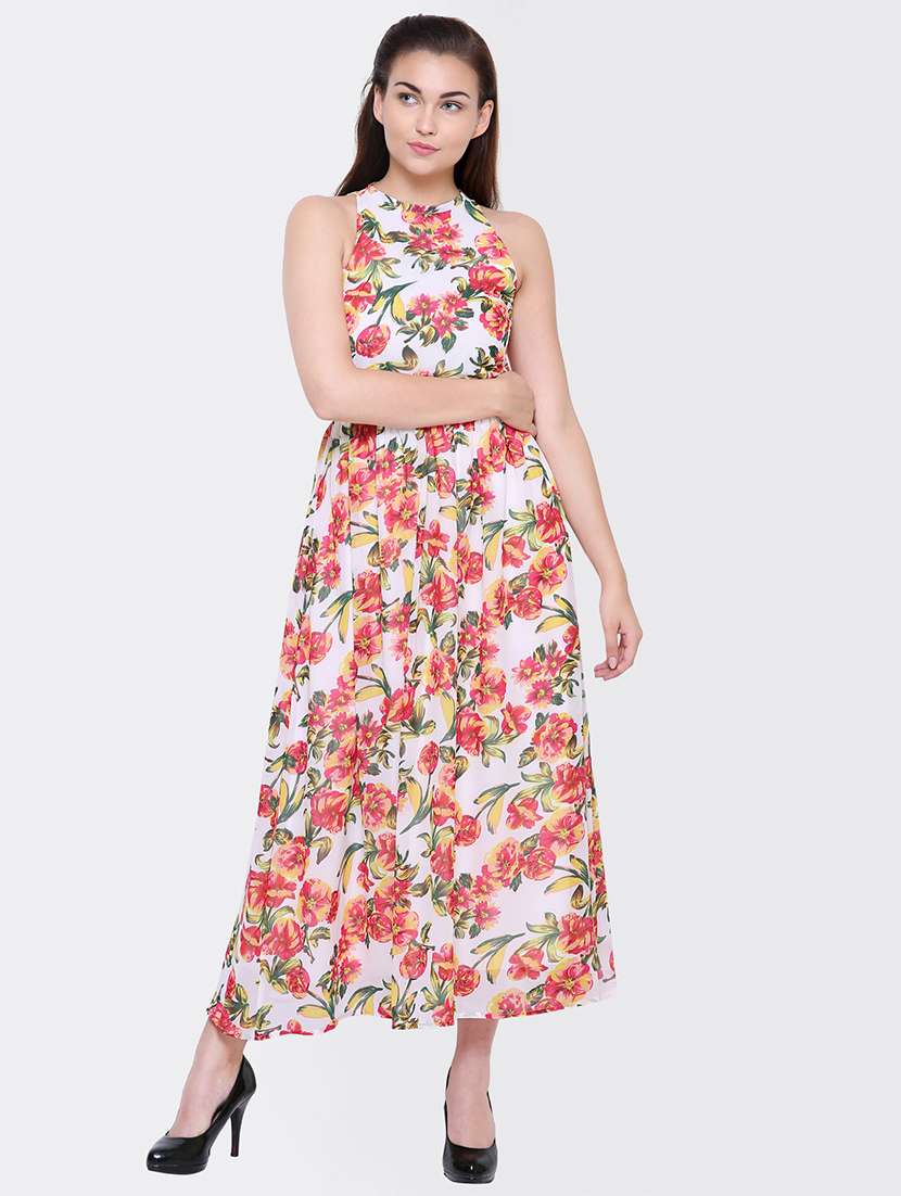 women's fit & flare floral dress