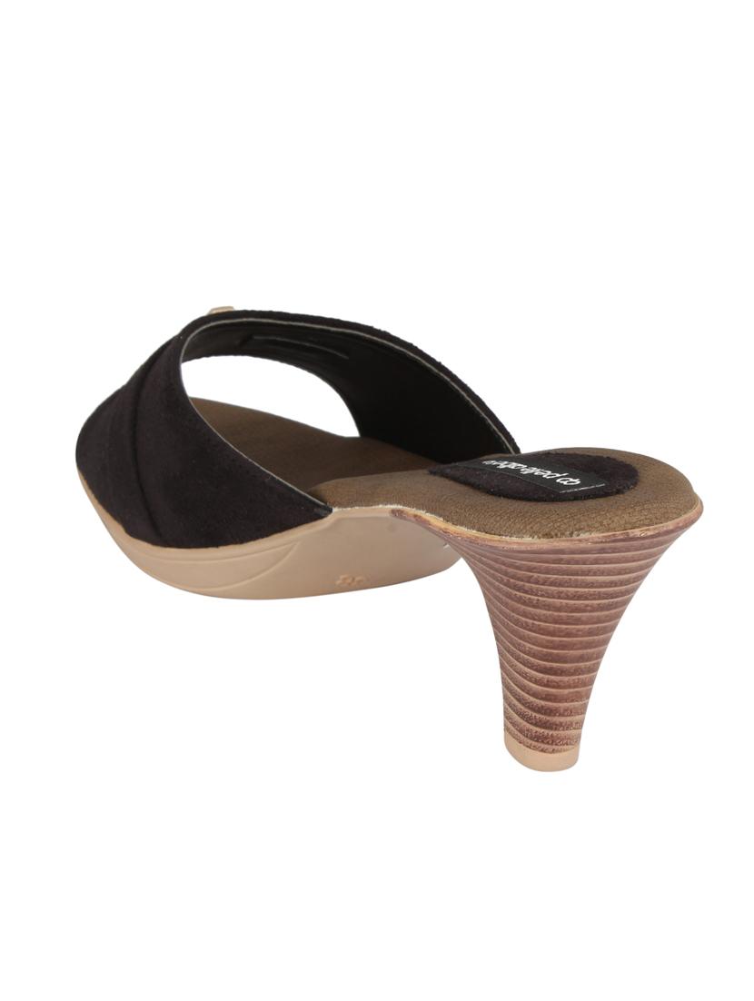 black slip on sandals - 15477238 - Standard Image - 2