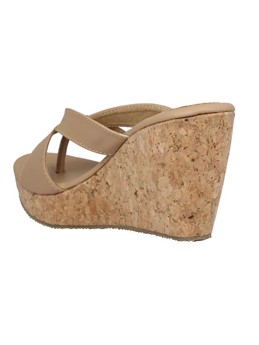 brown platforms wedges - 15477266 -  Standard Image - 2