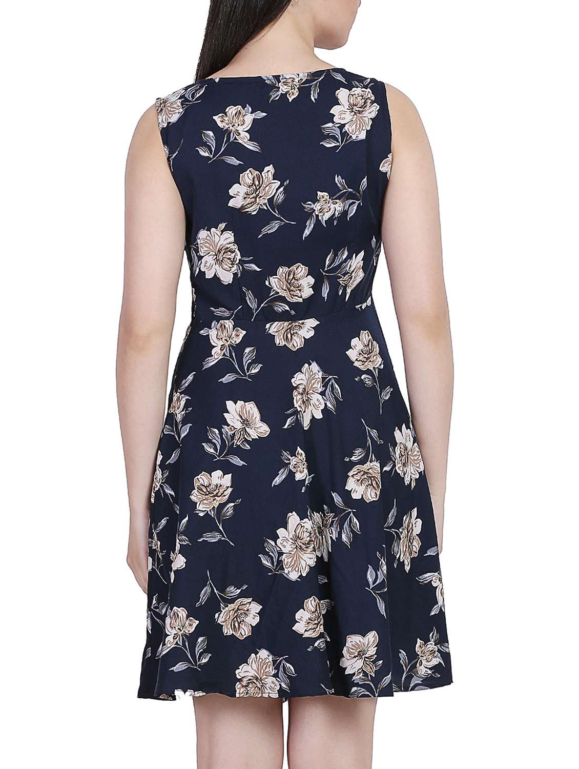 floral printed fit & flare dress - 15478559 -  Standard Image - 2