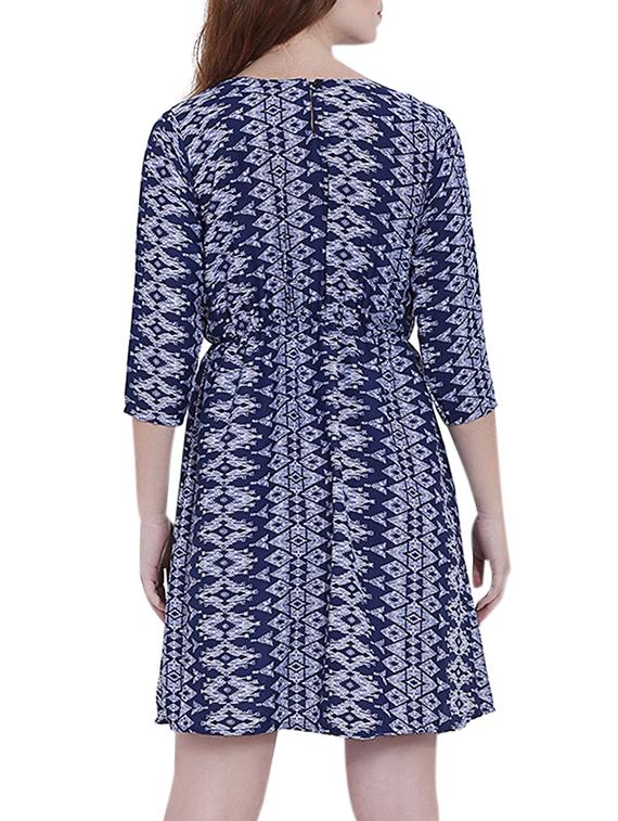 fit & flare printed dress - 15478561 - Standard Image - 2