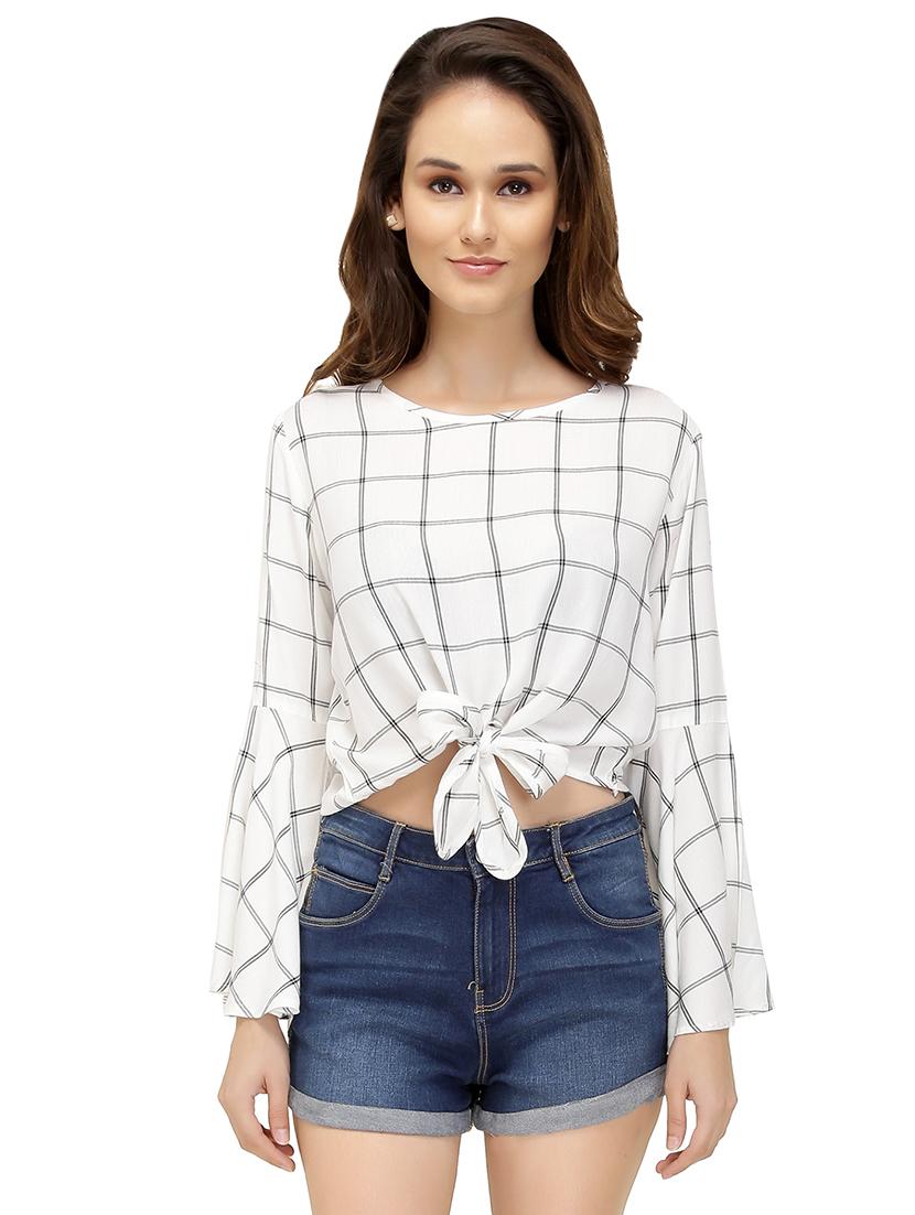 women's straight round neck top - 15478868 -  Zoom Image - 0