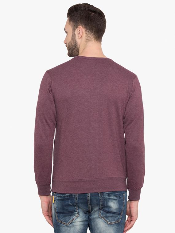 purple cotton chest print sweatshirt - 15480459 - Standard Image - 2