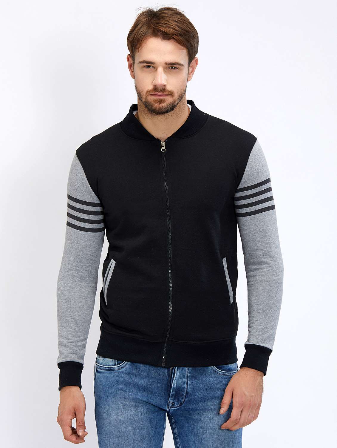 black taped casual jacket