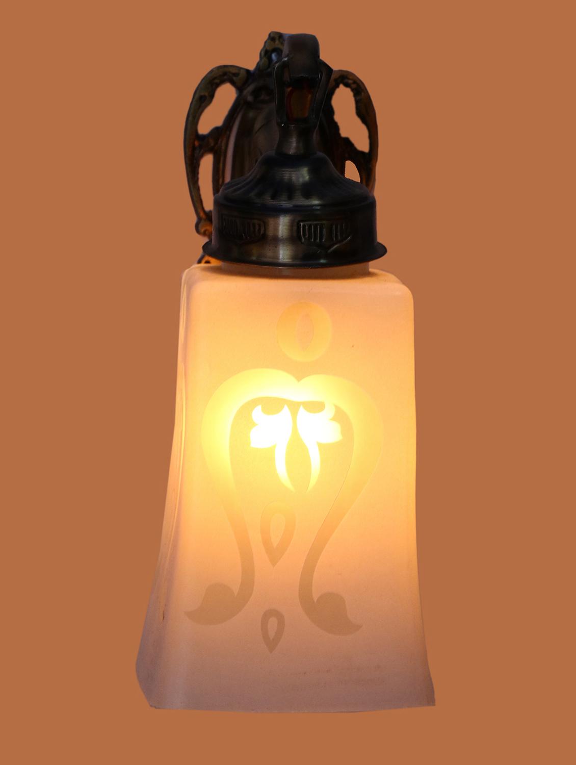 wall lamp light with hand decorated glass ornaments with colorfull chips & beeds for magicel & romantic in effect-ew39 - 15489754 - Standard Image - 2