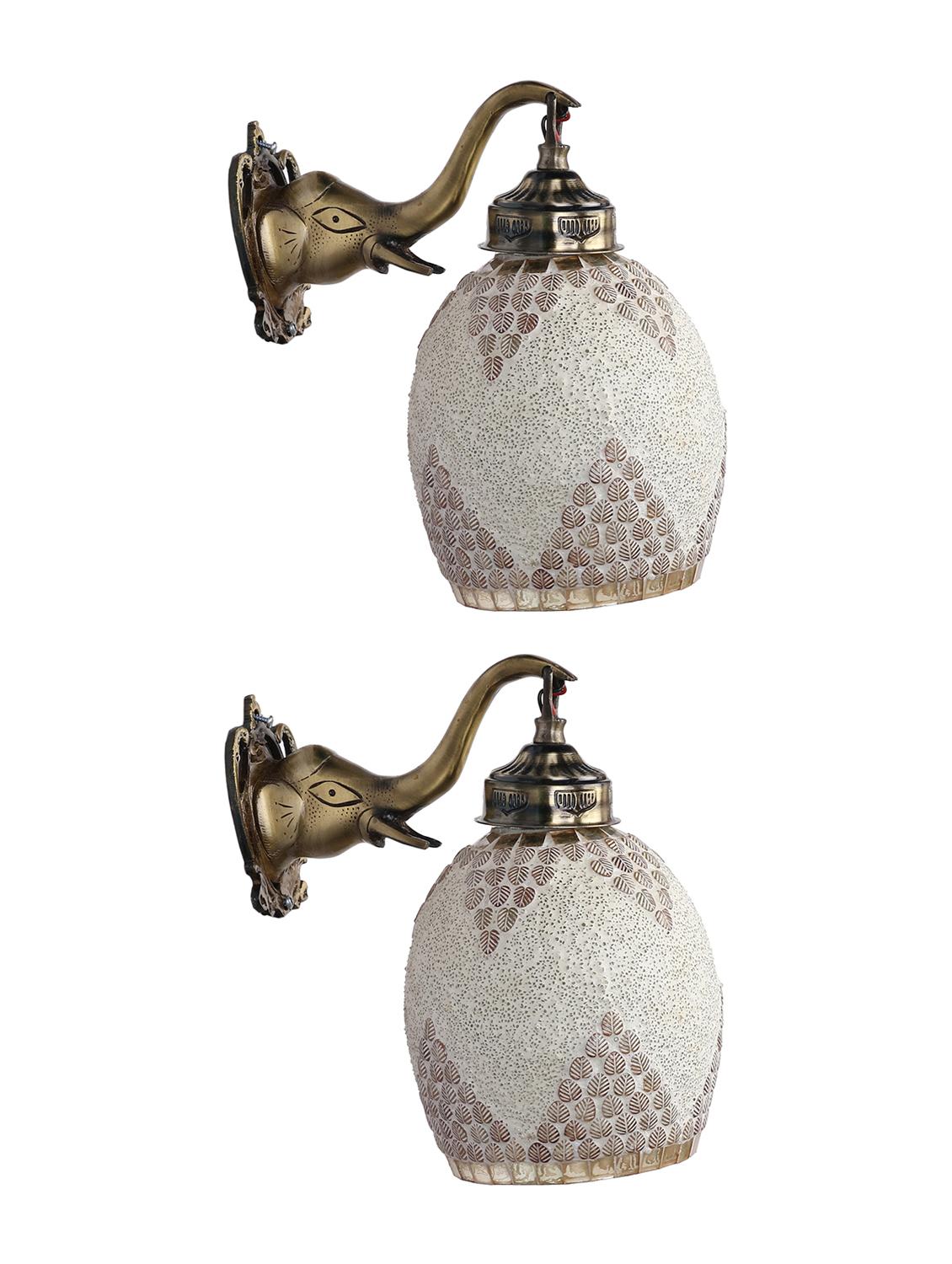 stylish hand decorative colorful glass wall lamp light with elephant shape fitting ( set of two )ew-el86 - 15489823 - Standard Image - 2
