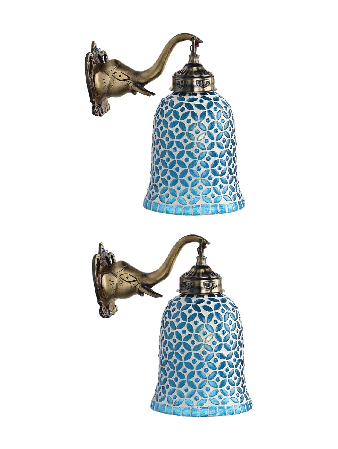 stylish hand decorative colorful glass wall lamp light with elephant shape fitting ( set of two )ew-el91 - 15489828 - Standard Image - 2