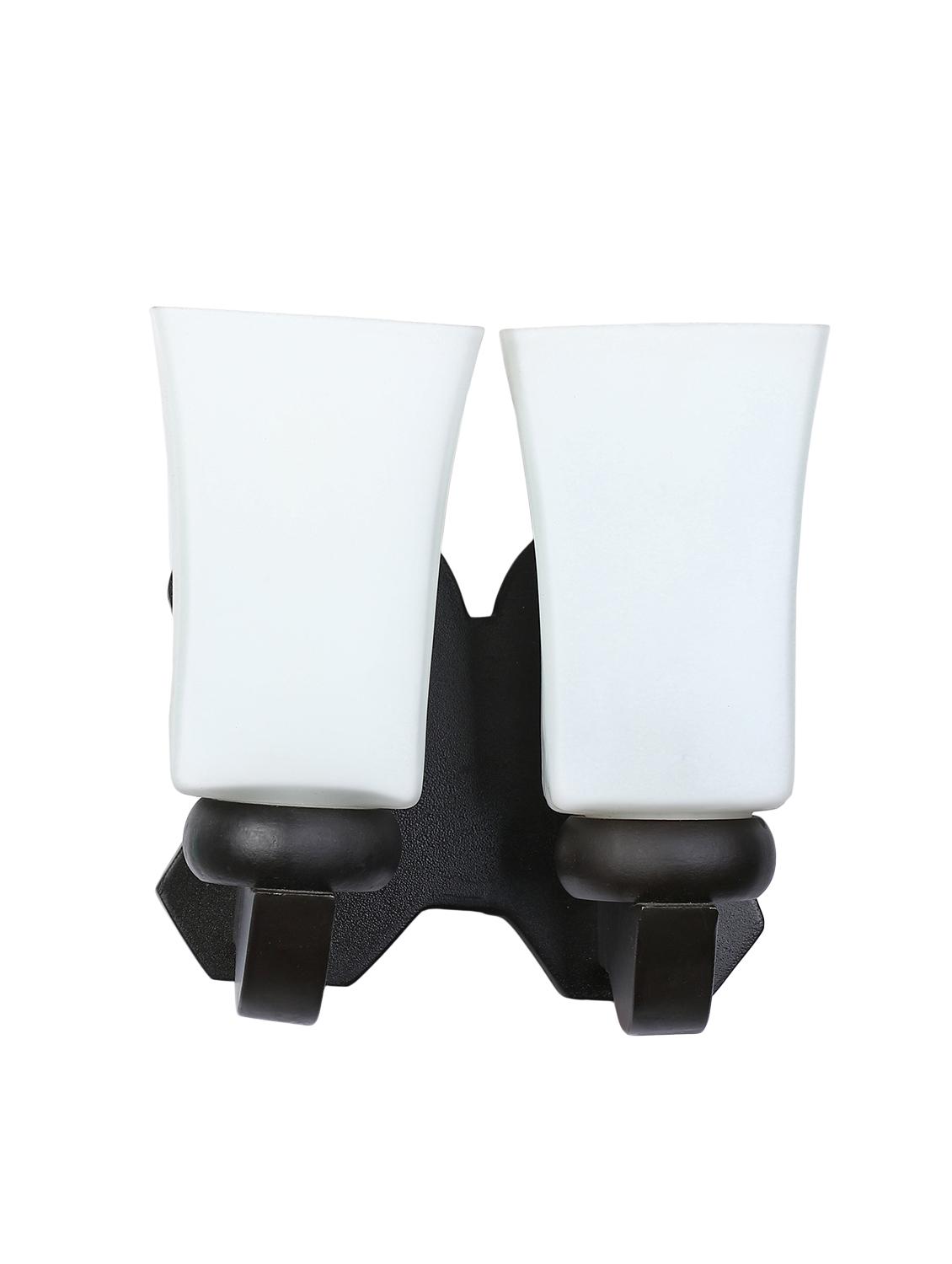 stylish twins hand decorative colorful glass wall lamp light with royal wooden fitting (set of two) dn-2wa126 - 15489845 - Standard Image - 2